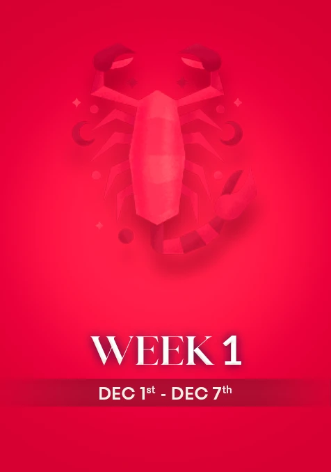 Scorpio  | Week 1 | December 1st - 7th